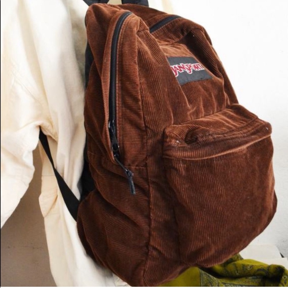 ISO Jansport Brown Corduroy Backpack